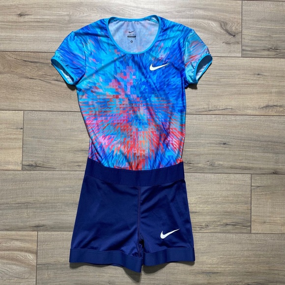Nike Womens 2017 Pro Elite Team Track And Field Speedsuit Size Medium 848934-XXX - Picture 1 of 12